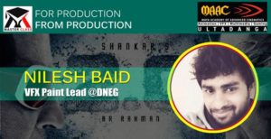 Nilesh Baid VFX Lead Artist X student Maac Ultadanga