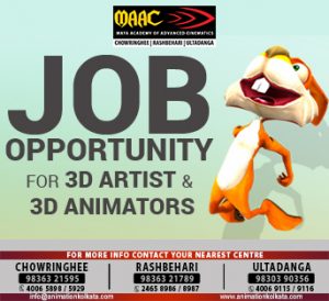 3D ANIMATION JOB WITH Best Animation Institute Kolkata