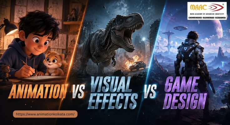 Animation Vs Visual Effects Vs Game Design | MAAC Animation Kolkata