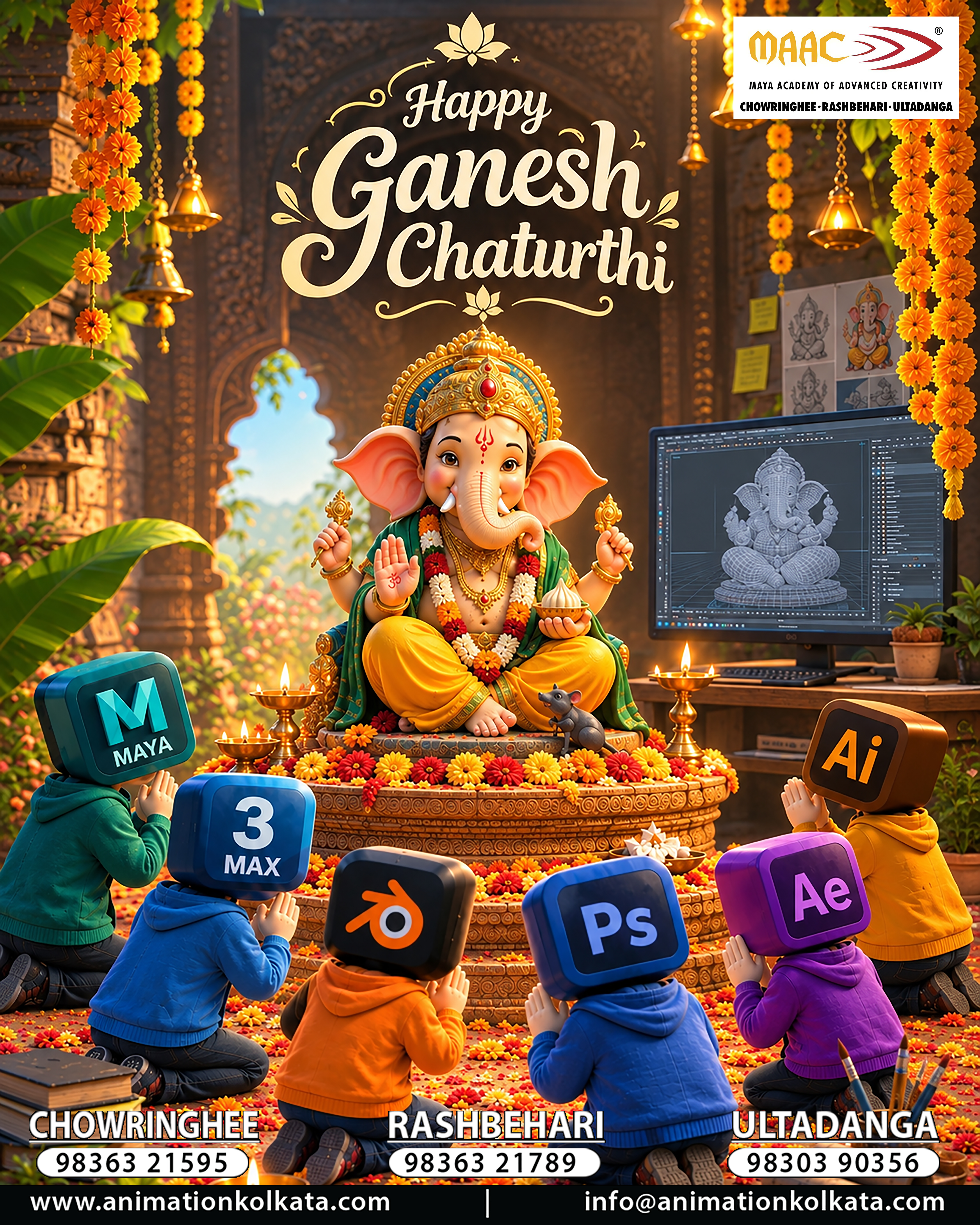 Happy Ganesh Chaturthi | MAAC Animation Kolkata