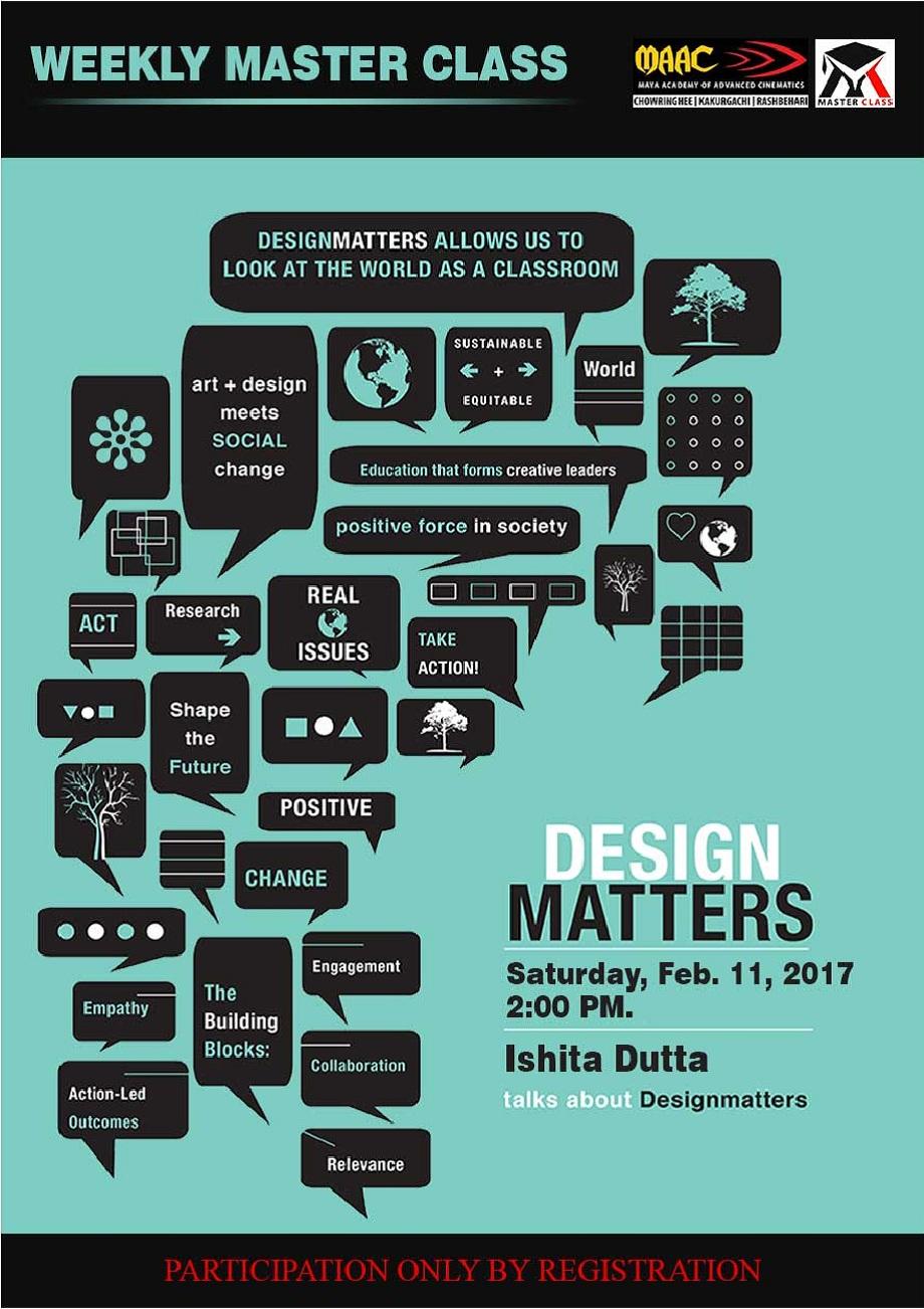 Weekly Master Class on Design Matters - Ishita Dutta