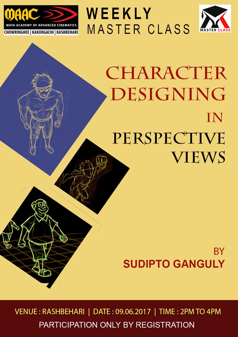 Weekly Master Class on Character Designing in Perspective View - Sudipto Ganguly