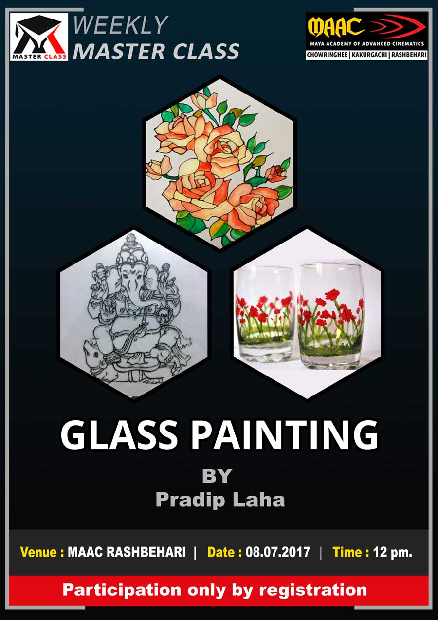 Weekly Master Class on Glass Painting - Pradip Laha