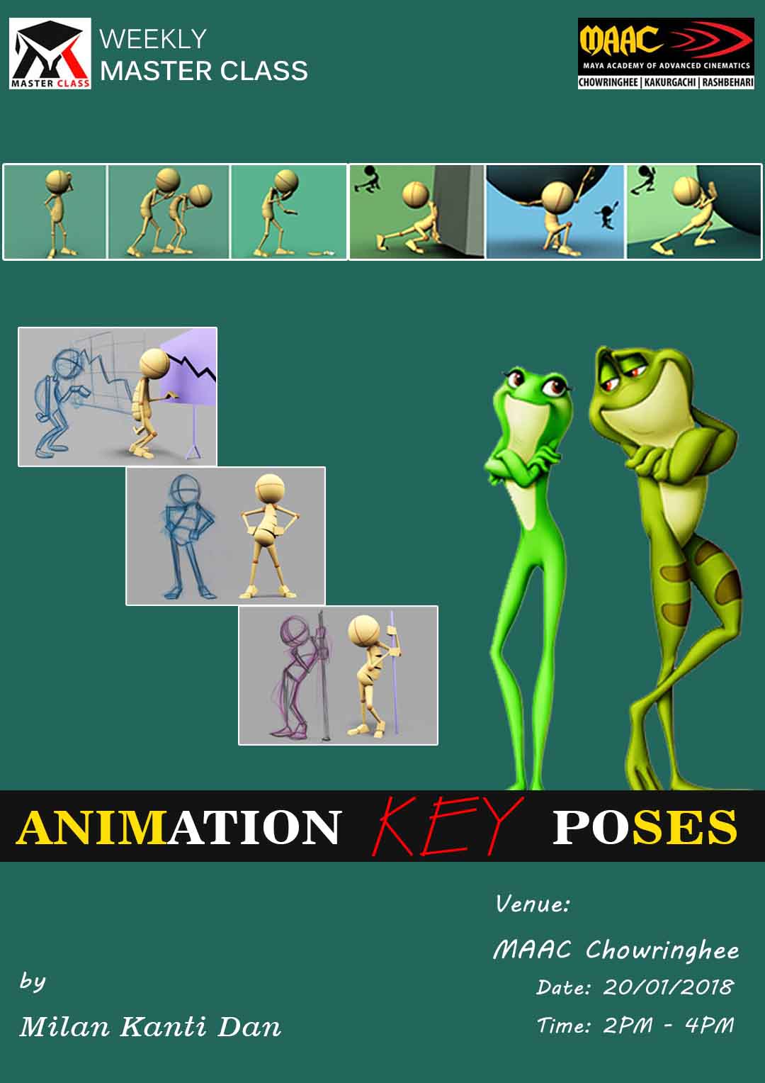 Weekly Master Class on Animation KEY Poses