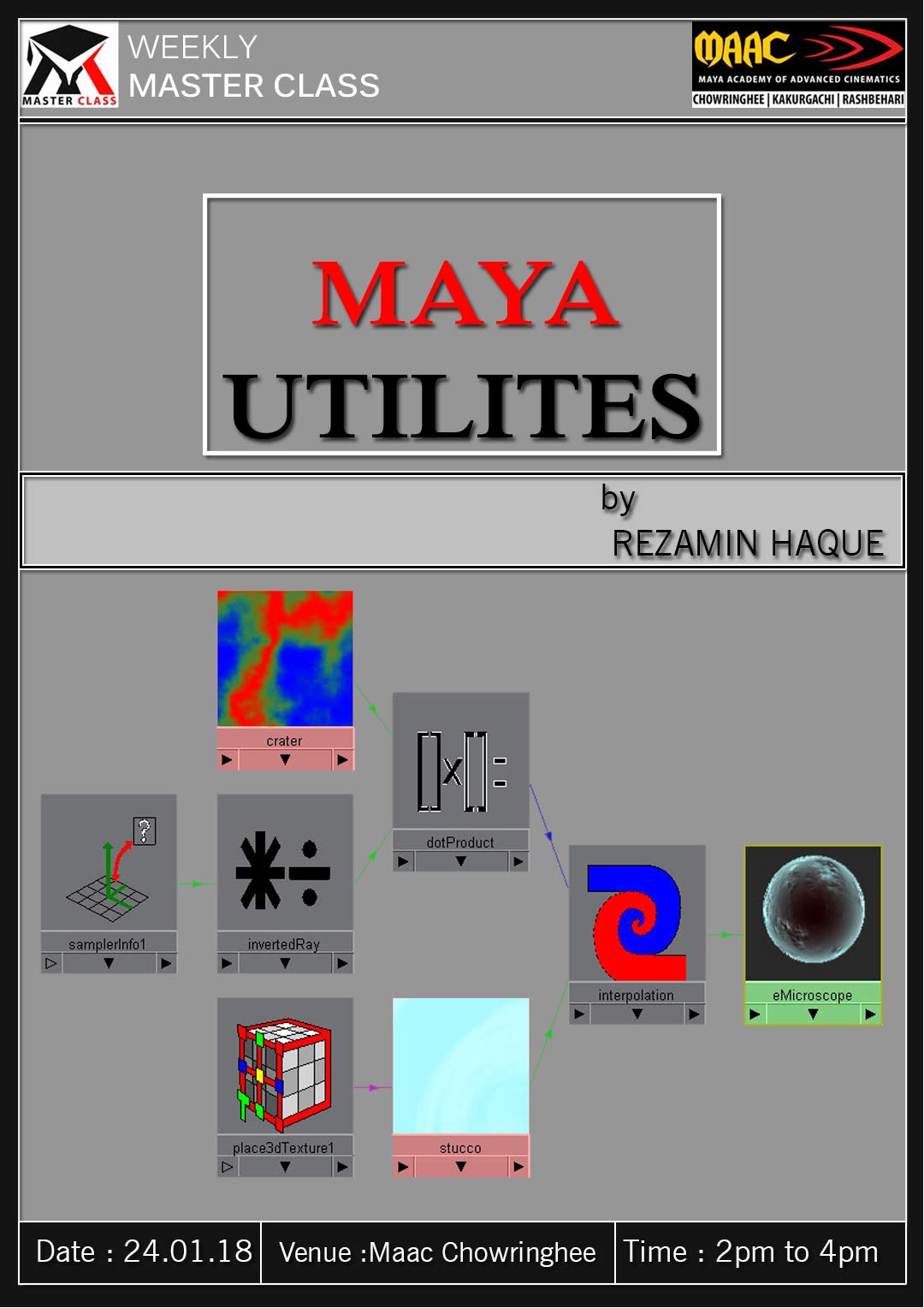 Weekly Master Class on Maya Utilities