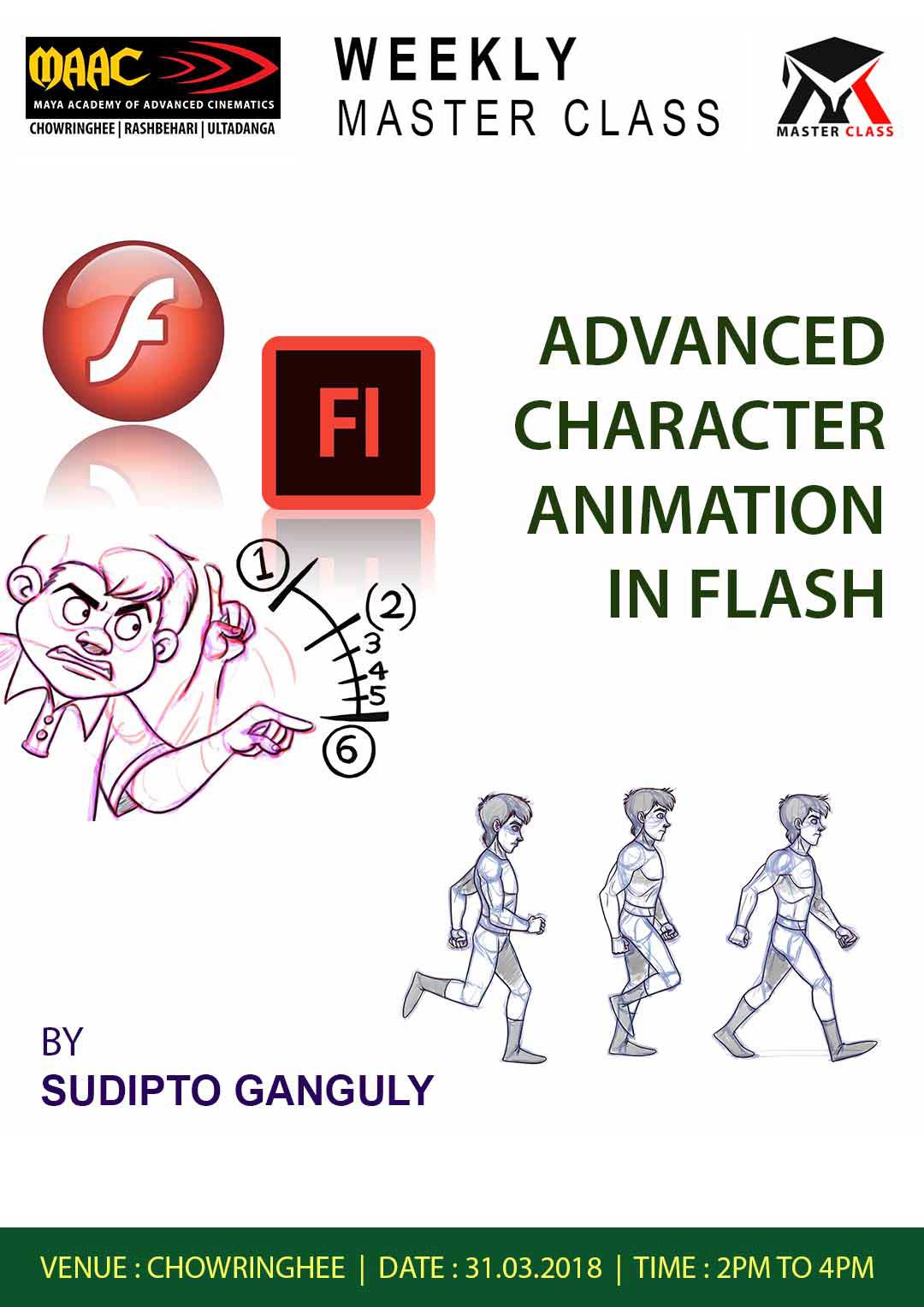Weekly Master Class on Advanced Character animation in Flash