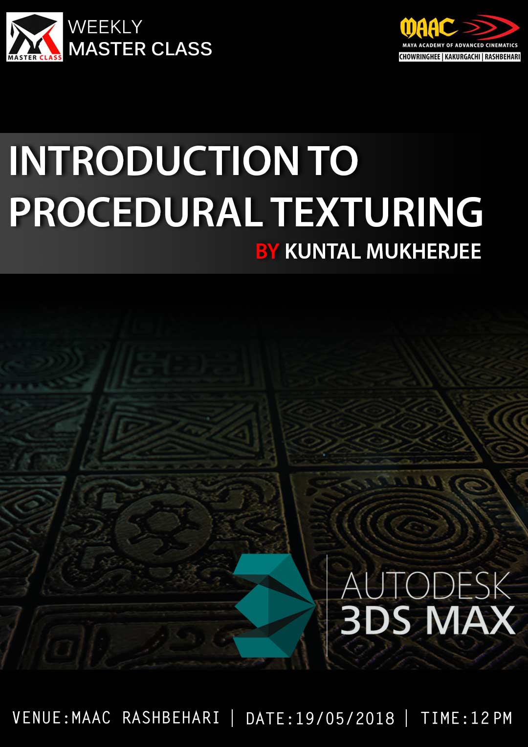 Weekly Master Class on Introduction To Procedural Texturing