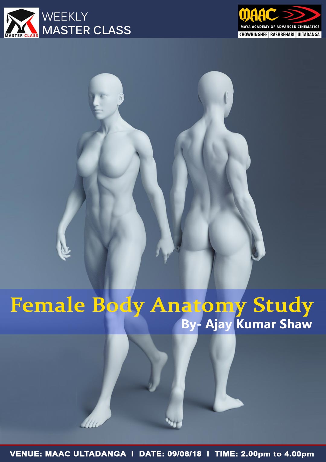 Weekly Master Class on Female Body Anatomy Study