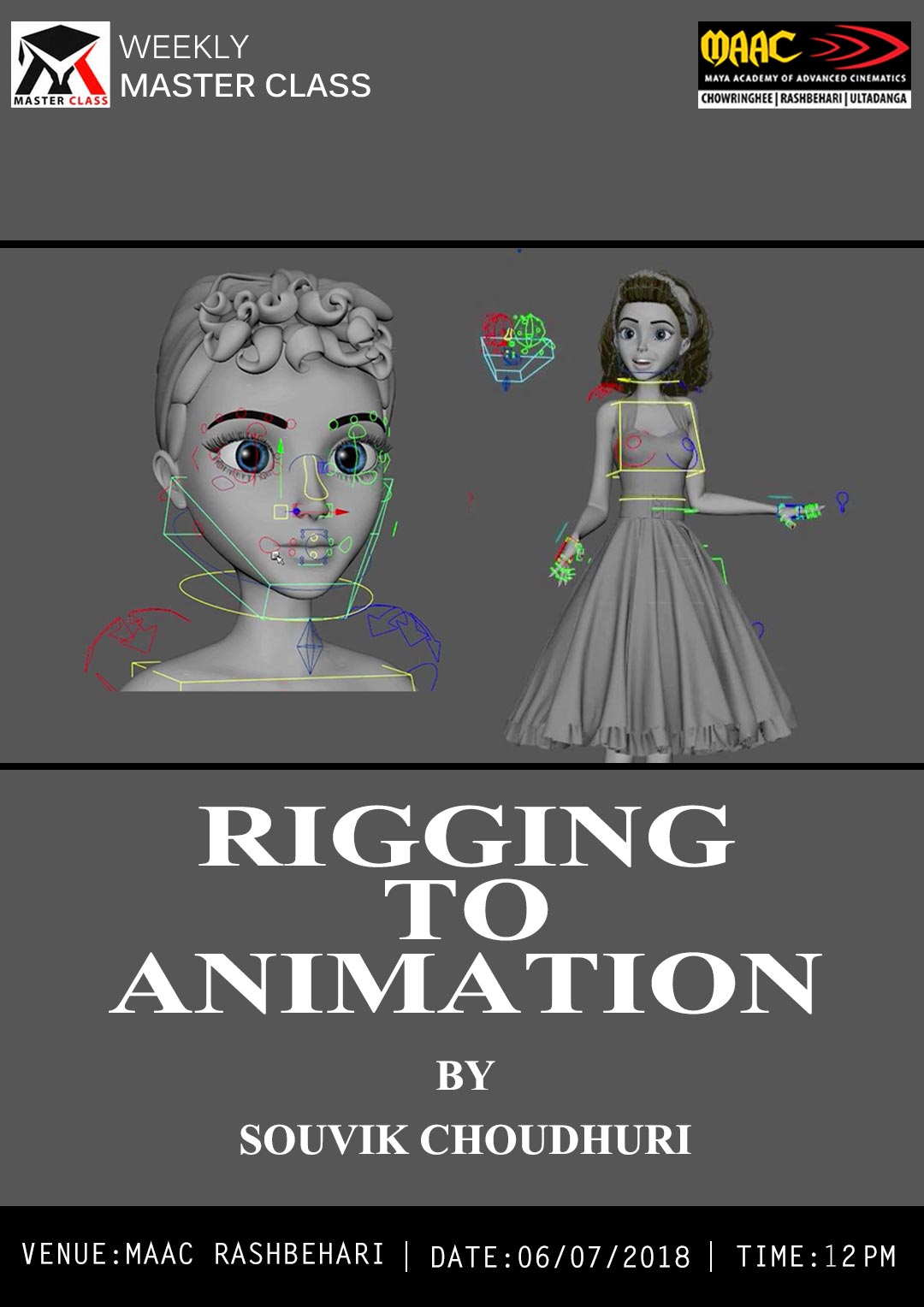 Weekly Master Class on Rigging to Animation