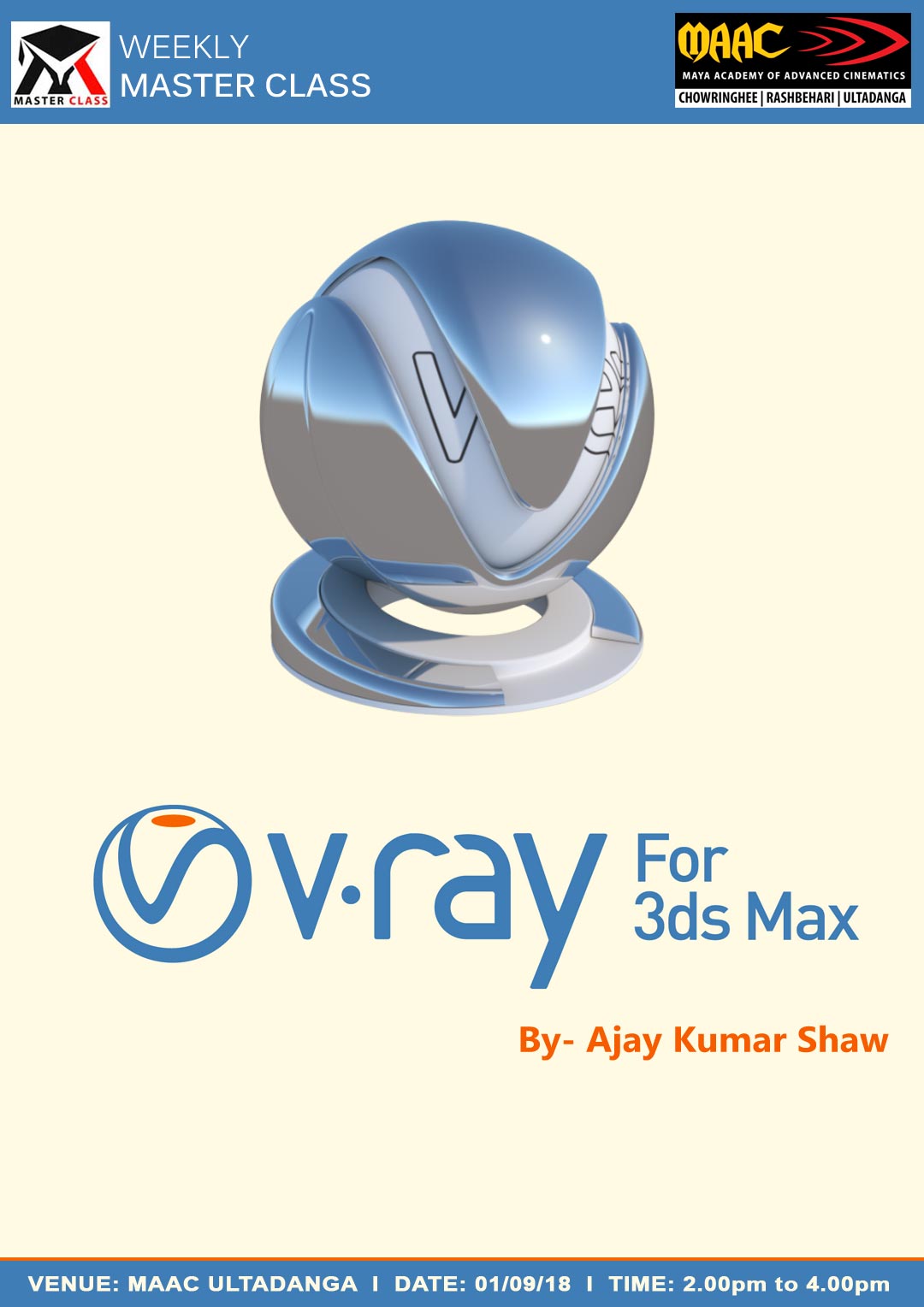 Weekly Master Class on V-Ray For 3Ds Max