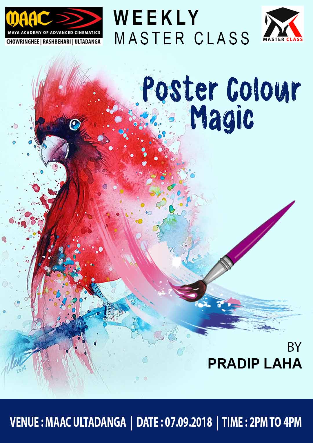 Weekly Master Class on Poster Colour Magic