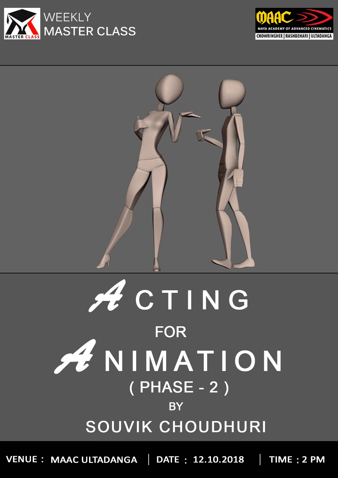 Weekly Master Class on Acting for Animation Phase- 2