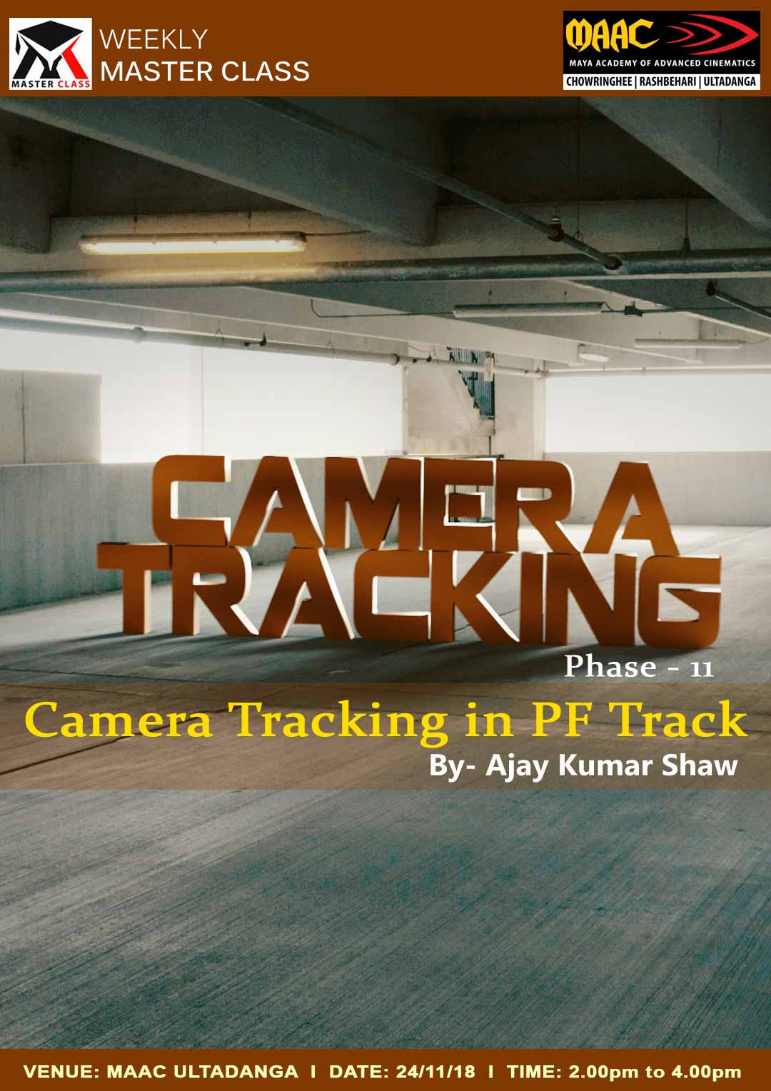 Weekly Master Class on Camera Tracking Phase 2