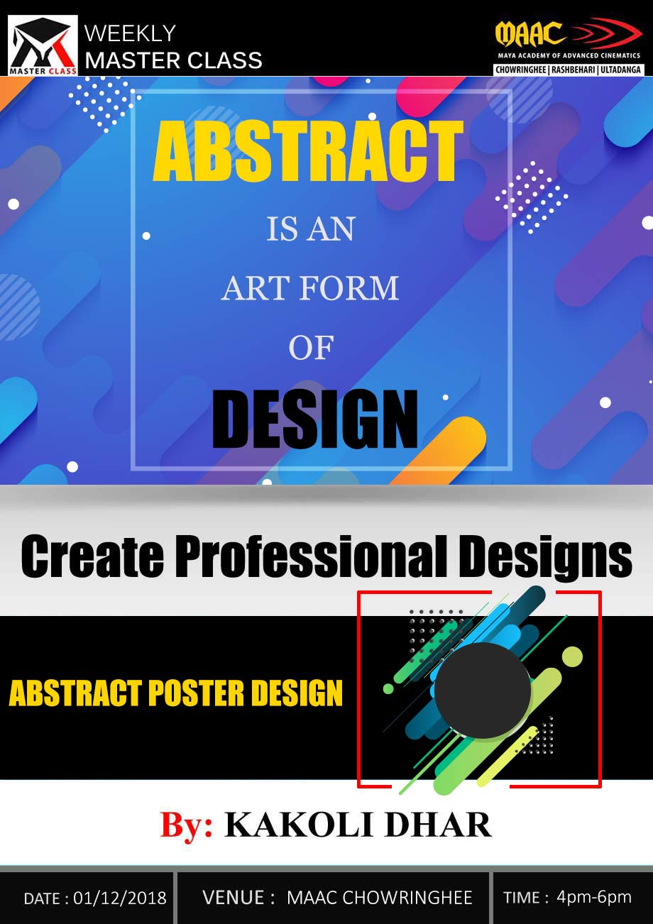 Weekly Master Class on Abstract Poster Design