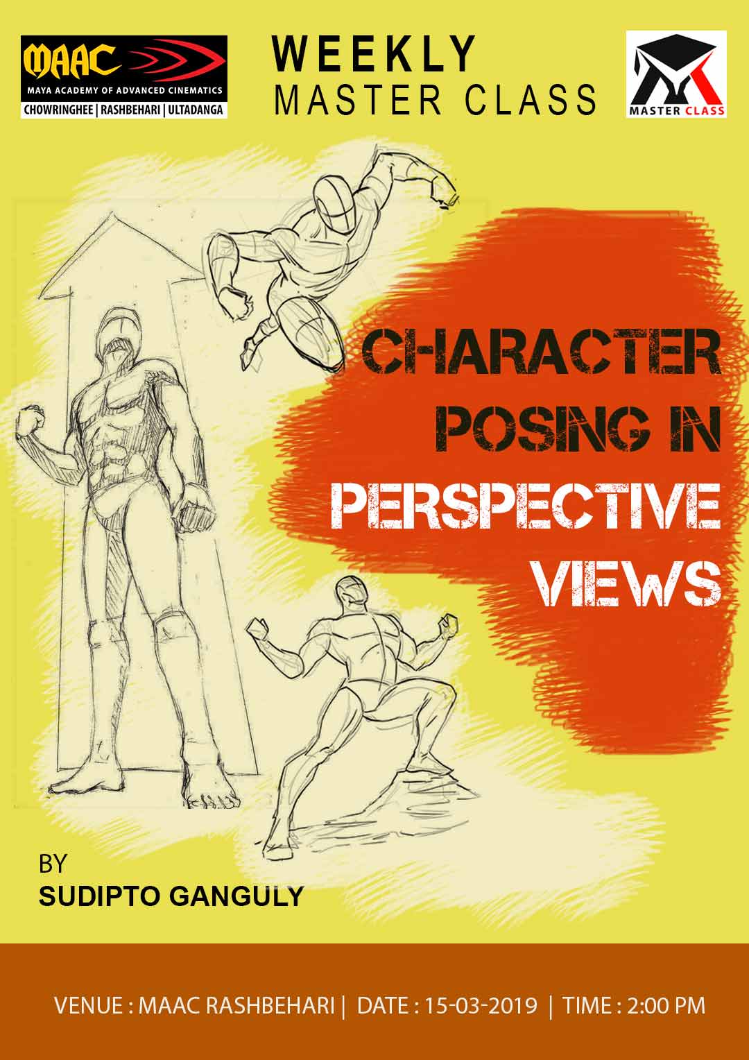 Weekly Master Class on Character Posing in Perspective