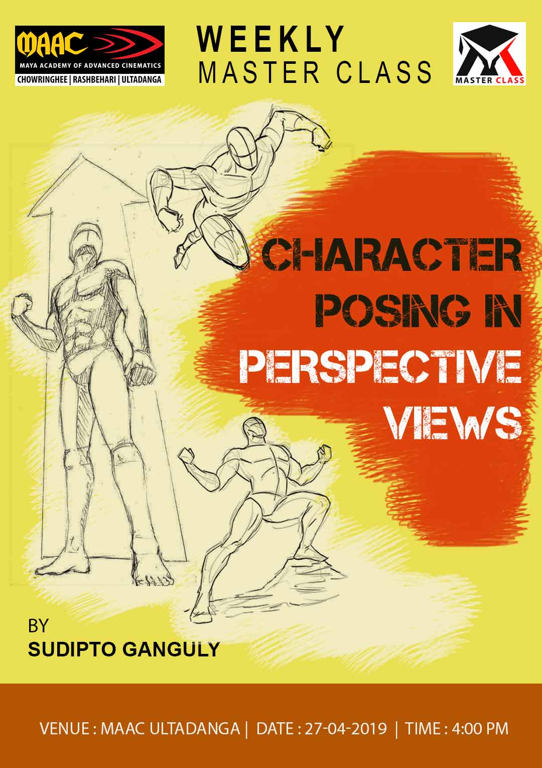 Weekly Master Class on Character Posing in Perspective views