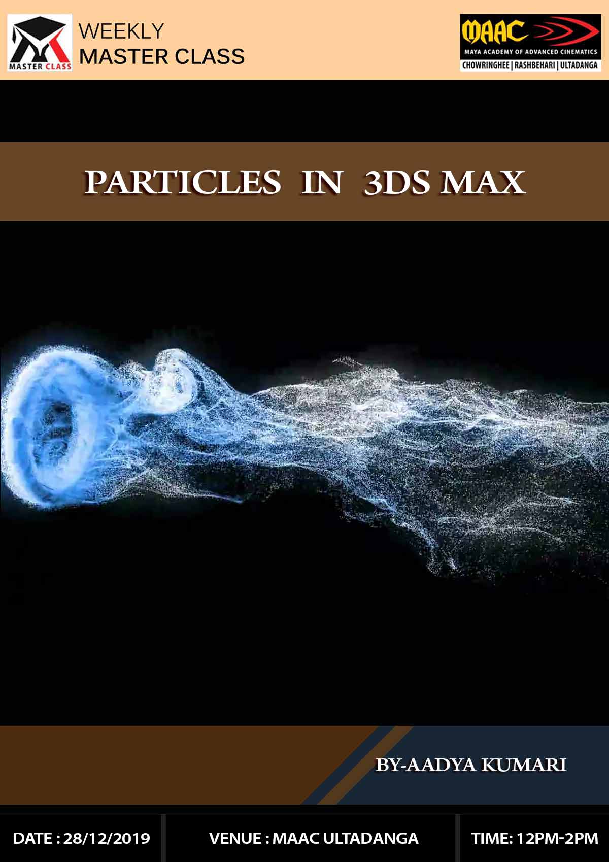 Weekly Master Class on Particles In 3Ds Max