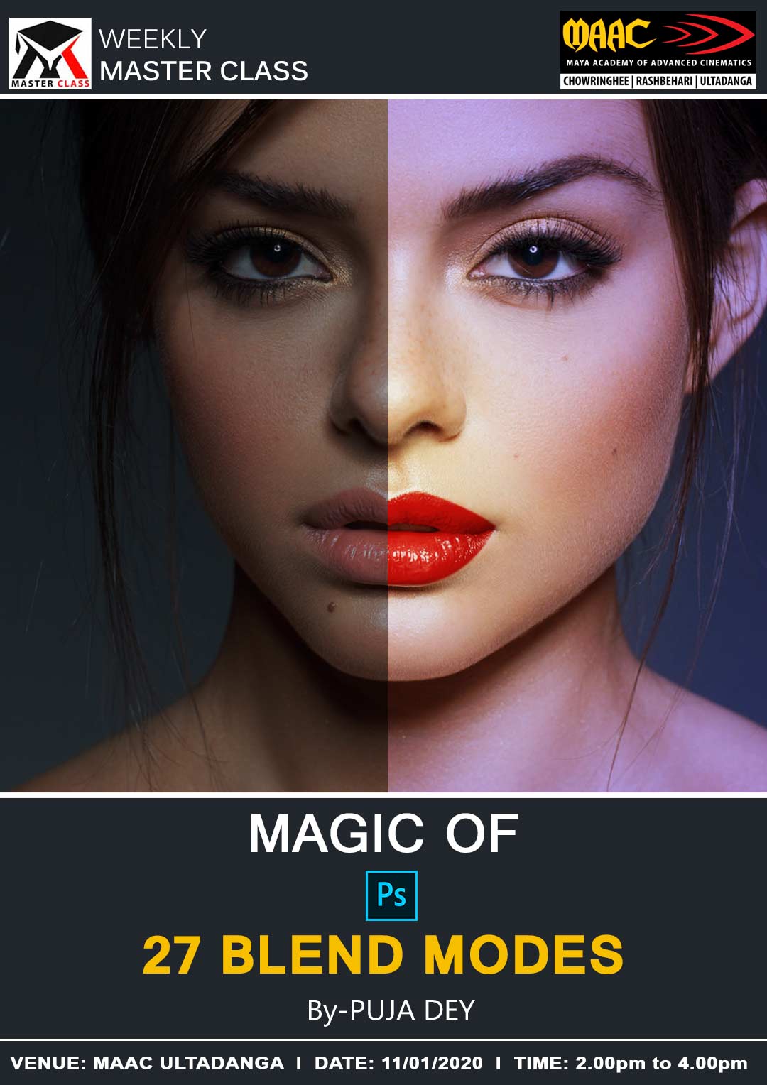 Weekly Master Class on Magic Of Photoshop Blend Modes