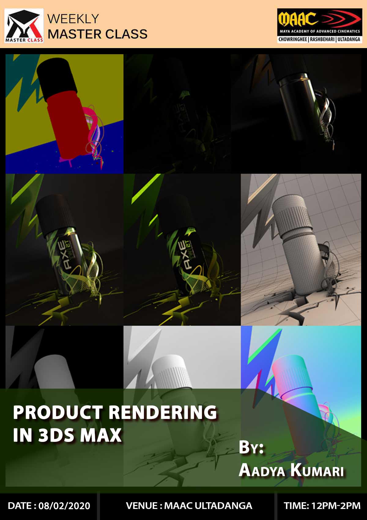 Weekly Master Class on Product Rendering In 3Ds Max