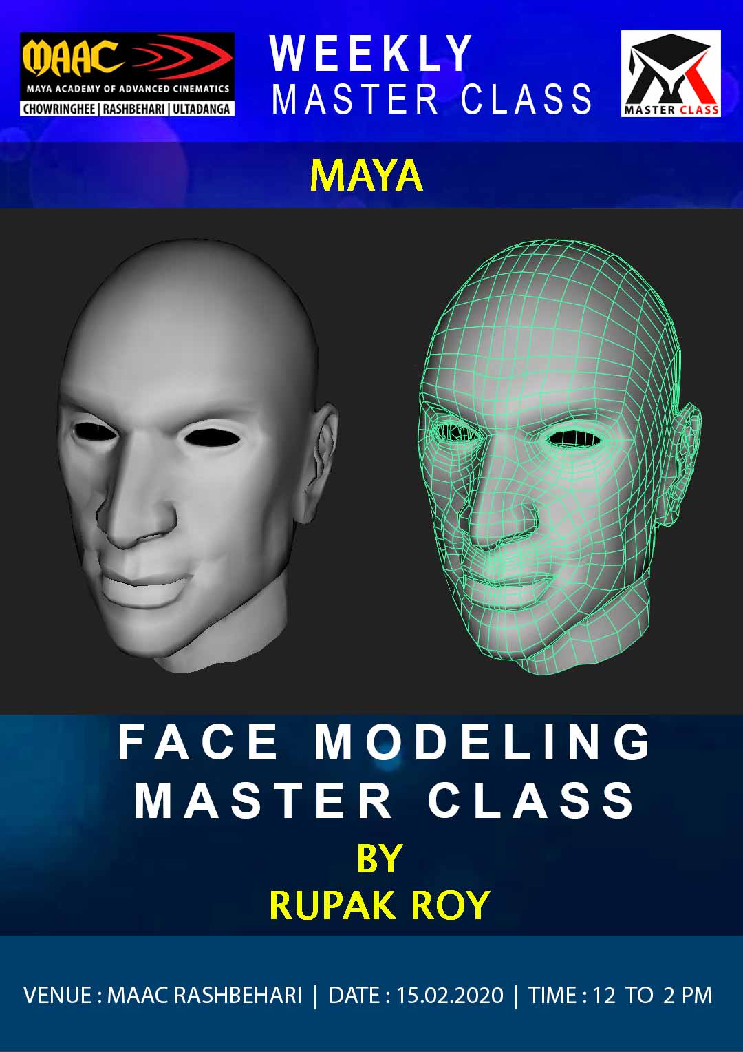 Weekly Master Class on Face Modeling