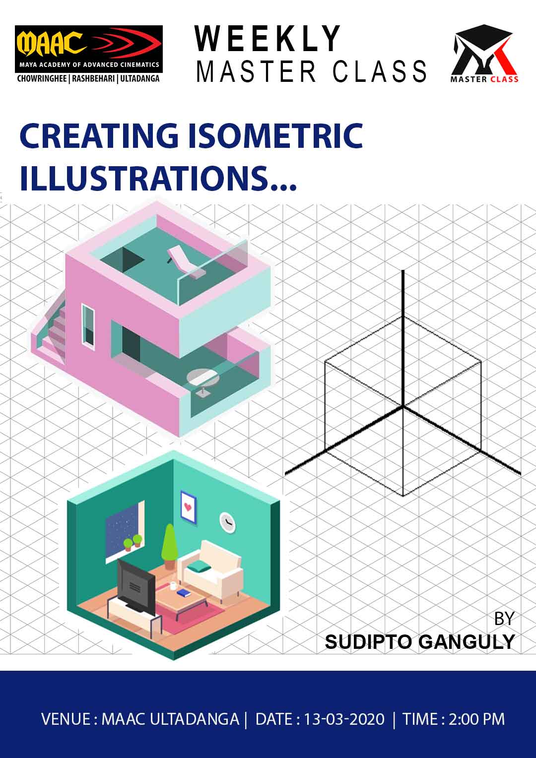 Weekly Master Class on Creating Isometric Illustrations
