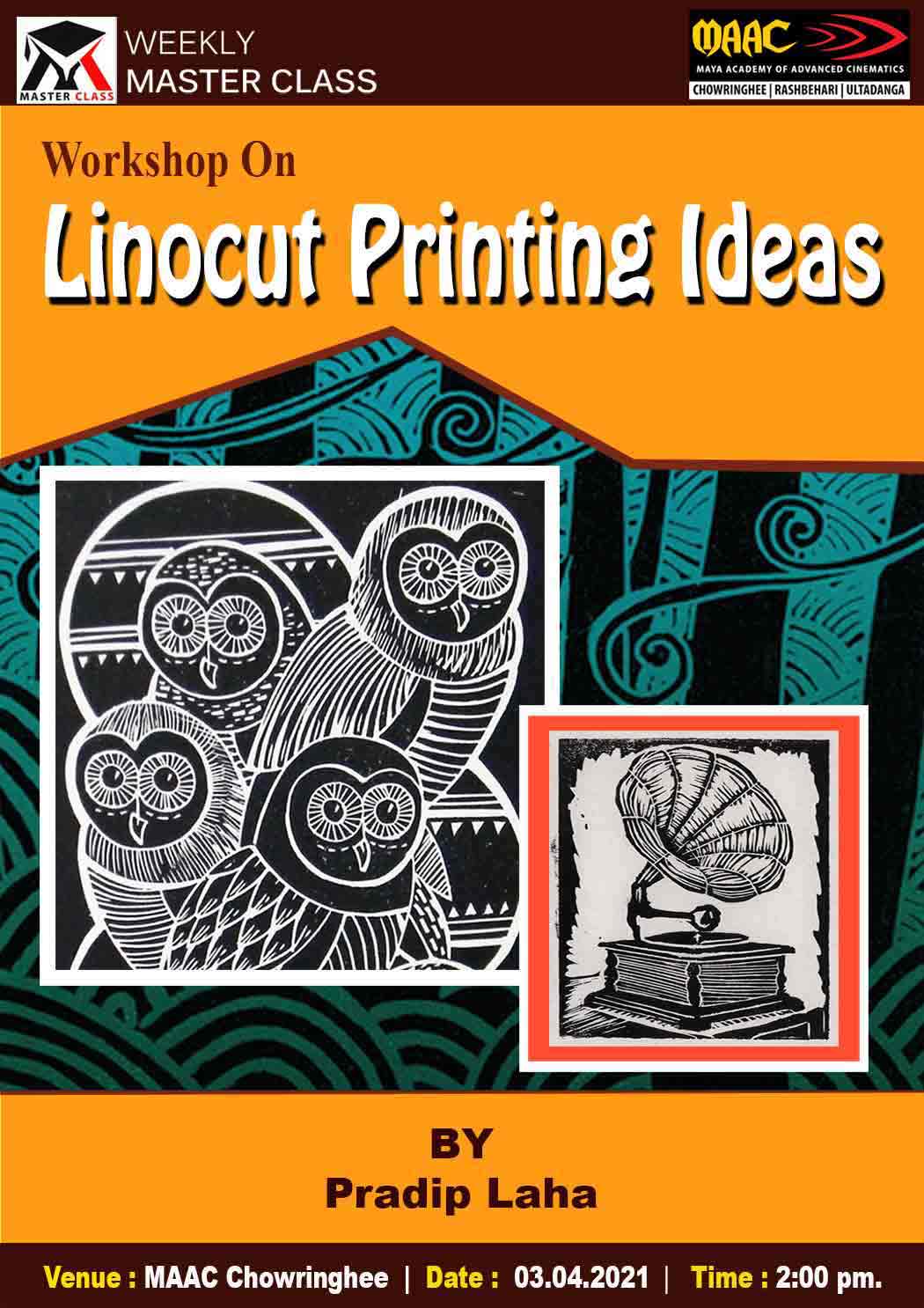 Weekly Master Class on Linocut Printing Ideas