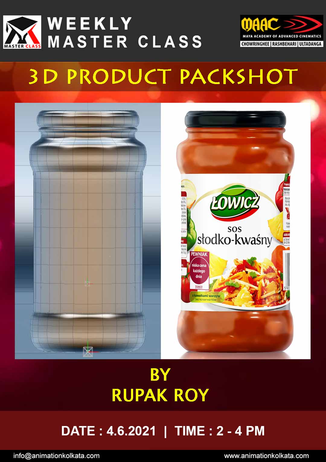 Weekly Master Class on 3D Product Packshot