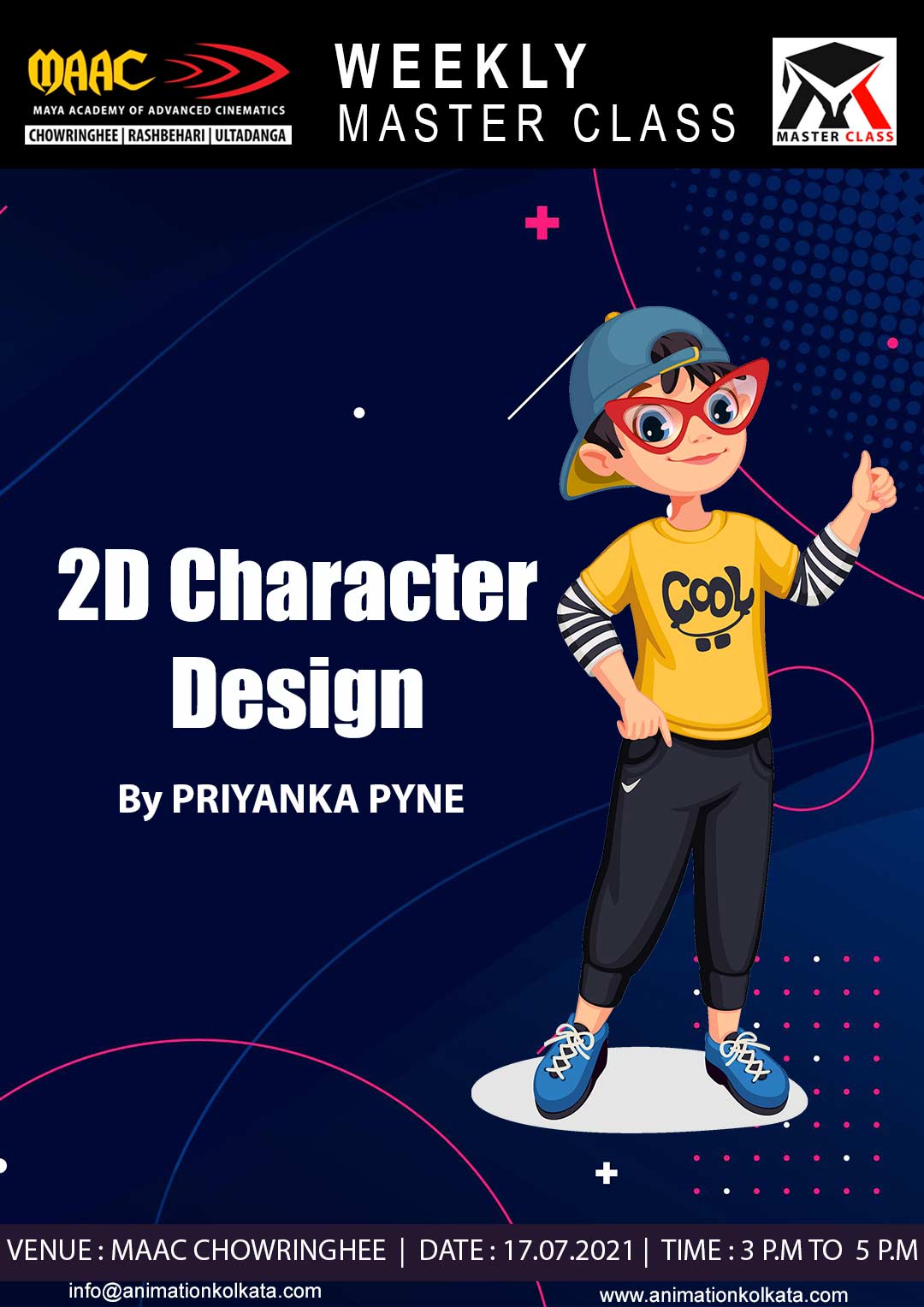 Weekly Master Class on 2D Character Design