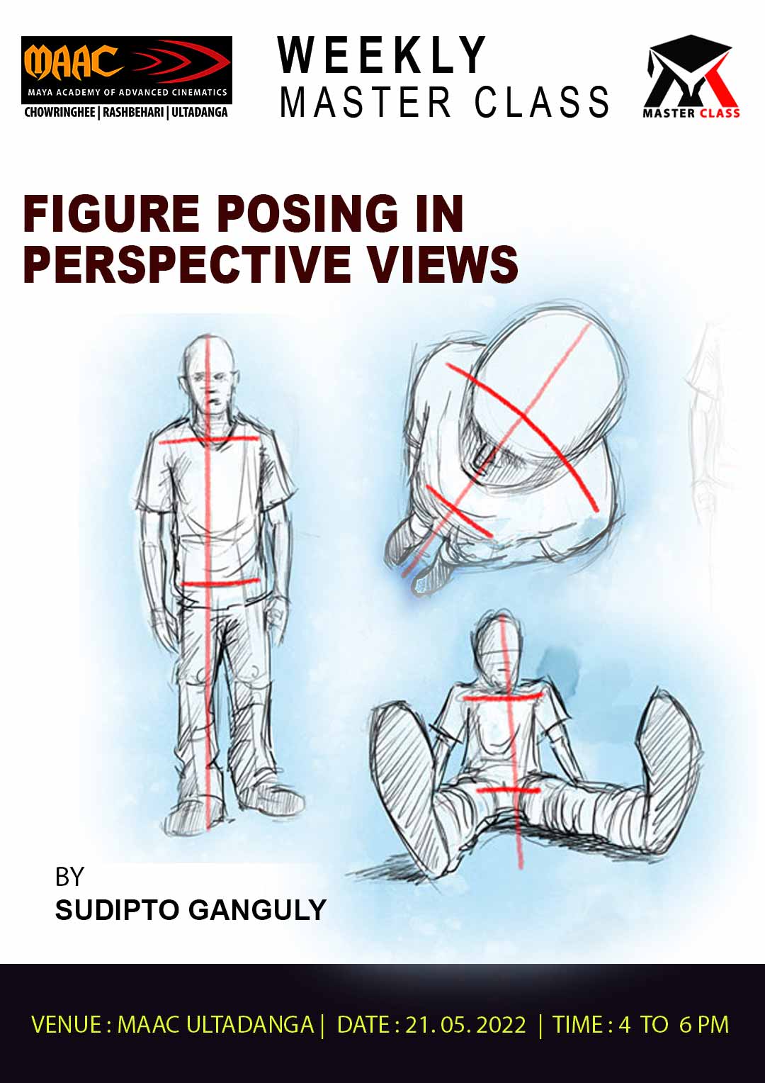 Weekly Master Class on Figure Posing in Perspective Views