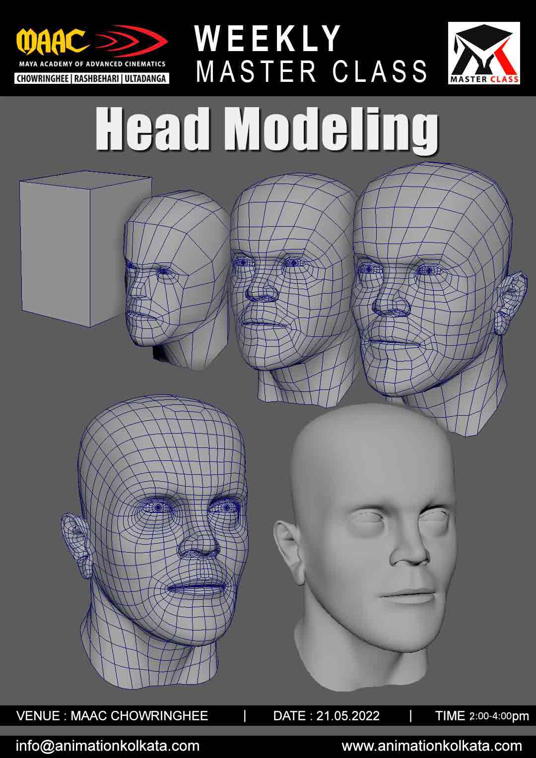Weekly Master Class on Head Modeling