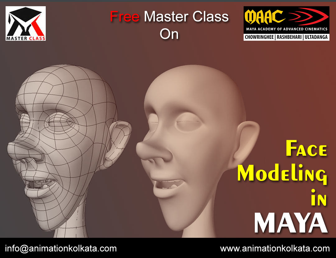 Free Master Class on Face Modelign in Maya